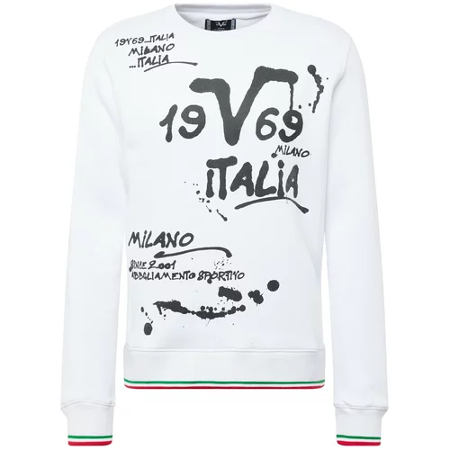 19V69 ITALIA Majica 'BASTIAN' zelena / rdeča / črna / bela
