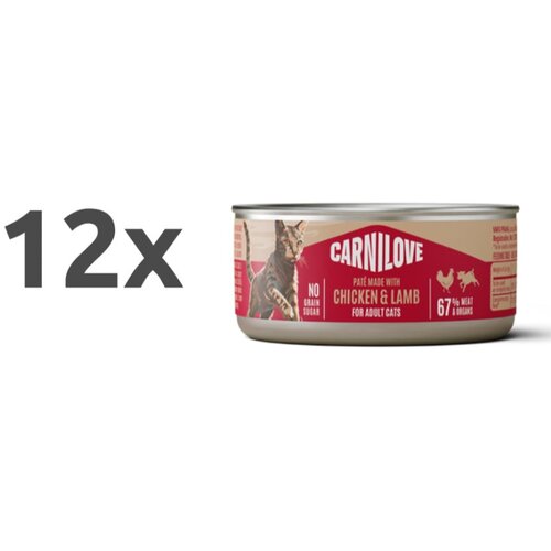 Carnilove Cat Adult konzerva, pate - pi&scaron;čanec in jagnjetina - 100 g 12 x 100 g Cene