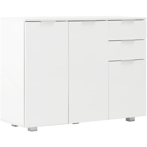 Maison Chic Komoda - Predalnik visok sijaj bela 107x35x80,5 cm, (21715614) Slike