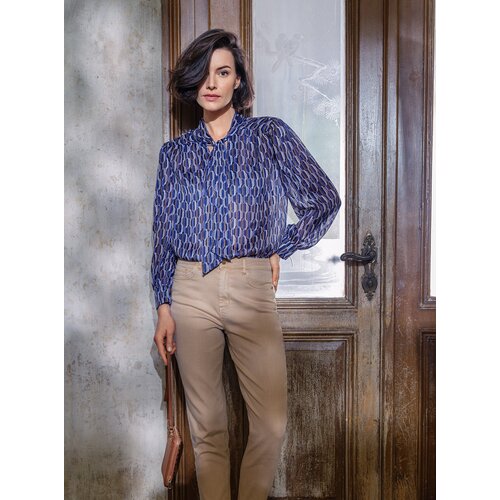 Orsay Blue Ladies Patterned Blouse - Women Cene