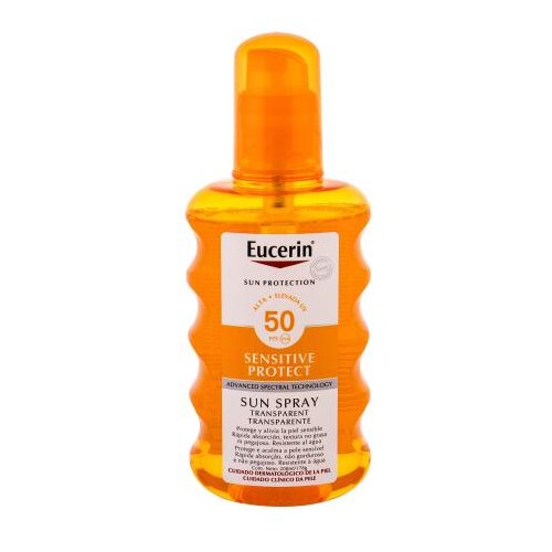 Eucerin Sun Sensitive Protect Sun Spray Transparent SPF50 prozirni sprej za sunčanje za osjetljivu kožu 200 ml Cijene