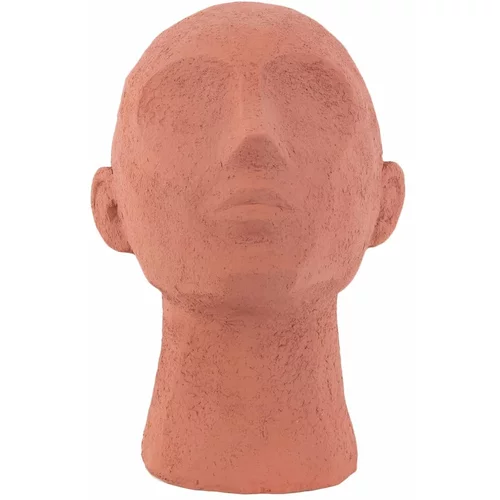 PT LIVING narančasta dekorativna skulptura u boji terakote Face Art, visina 22,8 cm