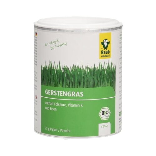Raab Vitalfood GmbH Bio ječmenova trava v prahu - 75 g Cene