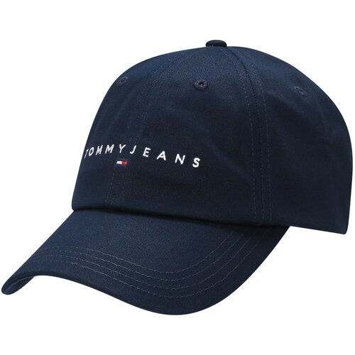 Tommy Jeans Kapa &amp;#039;LINEAR&amp;#039; marine / mornarska / rdeča / bela Slike