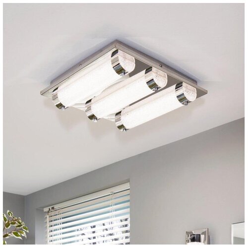 Eglo Tolorico zidna/plafonjera/3, led, 3x7w, 3x1000lm, ip44, hrom/kristal Slike