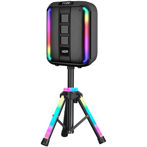 NDR Zvučnik bluetooth -102A 40W 12&amp;quot; sa mikrofonom i stalkom Crni Slike