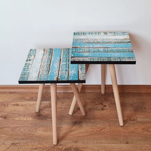Hanah home set klub stočića 2Shp6, 2 komada, Tirkizni Cene
