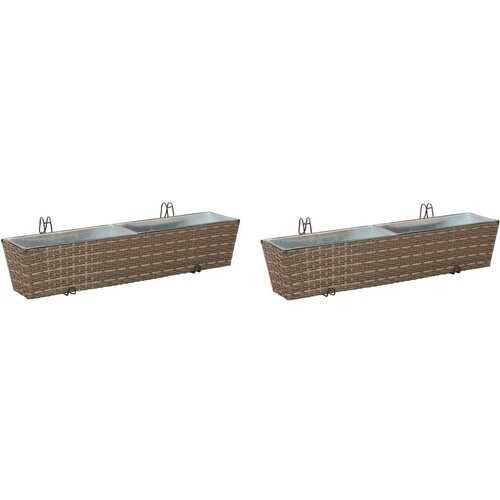 Ograda Metal - Siva 80 cm Slike
