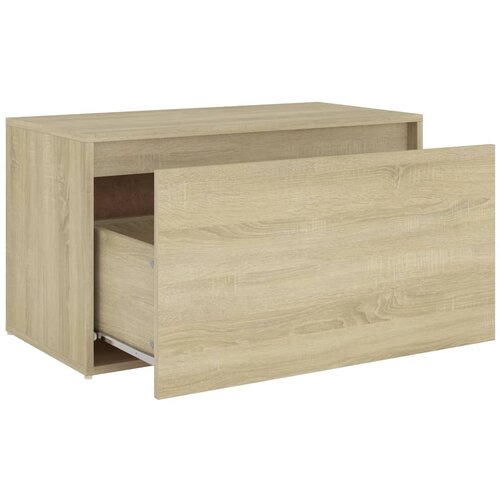  Klupa za hodnik 80 x 40 x 45 cm boja hrasta konstruirano drvo Slike