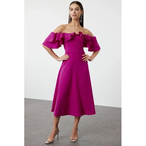 TRENDYOLMILLA Ženska haljina TPRSS24EL00253, Roze Cene