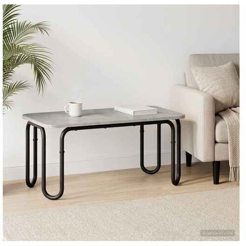 VidaXL Stolić za kavu Betonska siva 100 x 50 x 45 cm Konstruirano drvo - Betonska siva 100 x 50 x 45 cm Slike