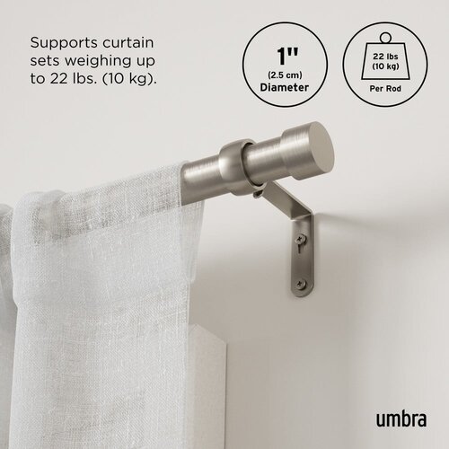 Umbra Pro&amp;scaron;iriva karni&amp;scaron;a od nehrđajućeg čelika 91 - 168 cm Cappa &amp;ndash; Slike
