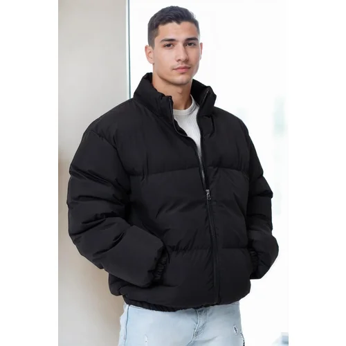 Dewberry 99887 Oversize Mens Padding Jacket-BLACK