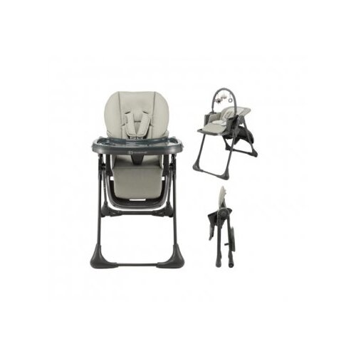 Kinderkraft stol za hranjenje Tummie grey Slike