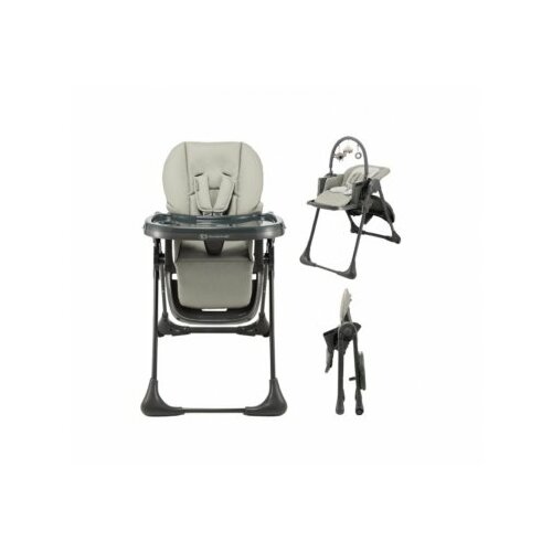 Kinderkraft stolica za hranjenje tummie grey Slike
