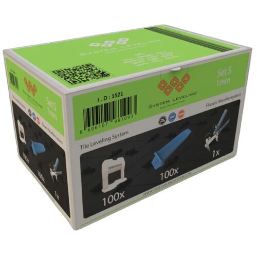 System Leveling Komplet 1mm(100 kajli + 100 spona + kle&scaron;ta) Cene