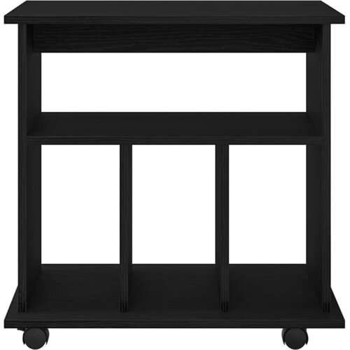  Mobilni ormar Crni hrast 60 x 45 x 55 cm Konstruirano drvo Slike