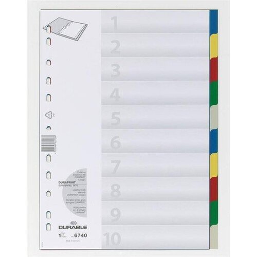 Durable ločilni listi A4 1-10 DU674027 Cene