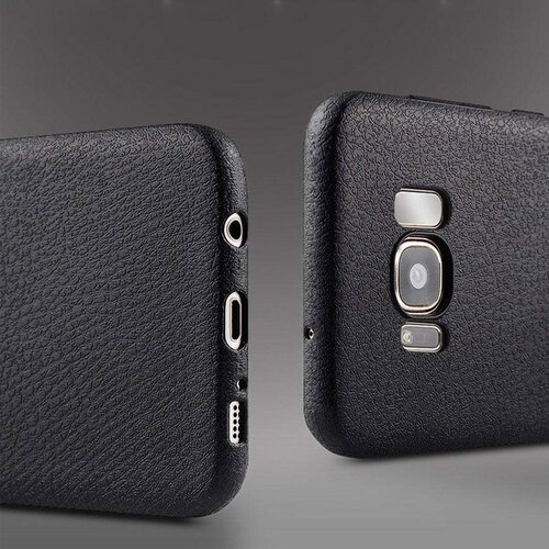  Maska za telefon Leather Look za Samsung A6s (2018) crna Cene