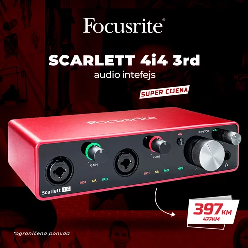 Focusrite Scarlett 4i4 3rd audio interfejs