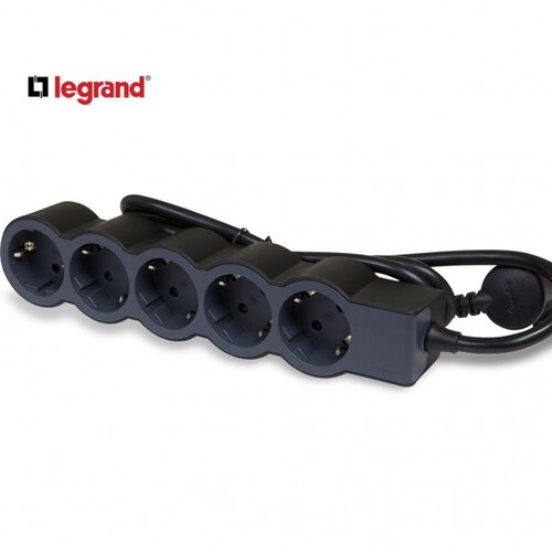 Legrand 694564 produžni blok 5X2P+E 3M (crna/t.siva) Slike