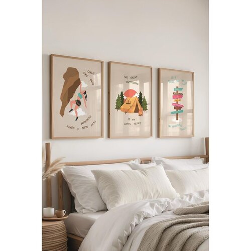 WALLXPERT &Ccedil;-300530 - 5070 Vi&scaron;enamenski Set Dekorativnih Slika (3 Komada) Cene