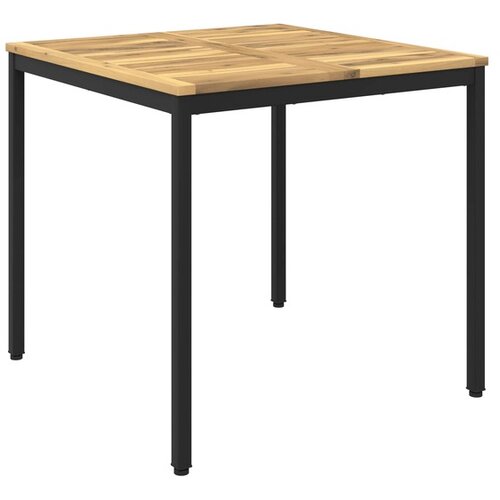 vidaXL Stol za večeru u vrtu Bijela i crna 80 x 80 5 x 75 cm - Bijela i crna 80 x 80 5 x 75 cm Cijene