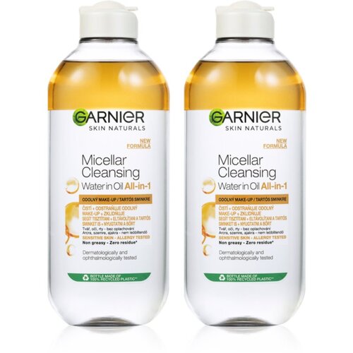 Garnier Skin Naturals dvofazna micelarna voda 2 x 400ml(3v1) Slike