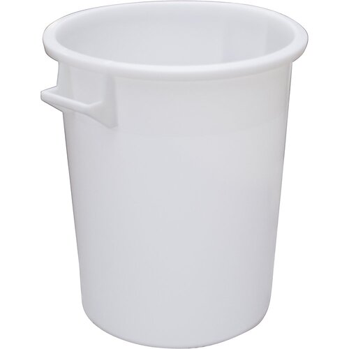 Eurokraft basic okrogla posoda, prostornina 75 l, od 10 kosov, bele barve Slike