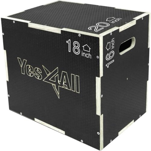 MANIDEA pliometrijska antiklizajuća 3D drvena kutija - plio box 20" x 18" x 16" (51cmx46cmx40cm) Cene
