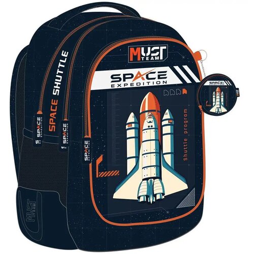 Luna must team astronaut zaobljena &scaron;kolska torba s 3 pretinca, ruksak 32x18x43 cm Cijene