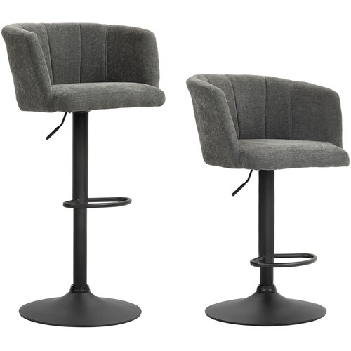 HOMCOM barski stol poliester, pena 59D x 53&Scaron; x 89 110V cm Temno siv, (5000242627) Cene