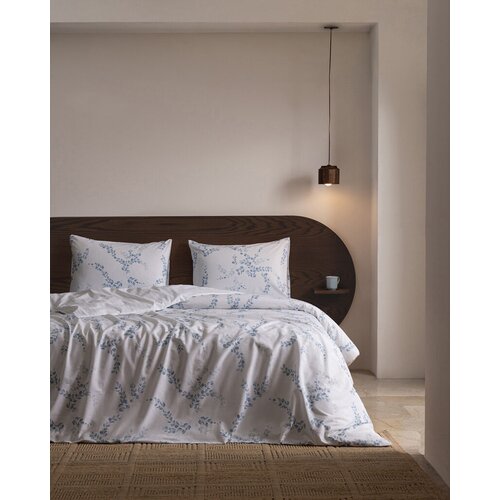 Madame coco Set Posteljine Julia, 4 komada, 240x220cm, Belo-plavi Slike