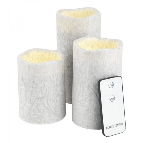 Olimp Sport Sveća Gwen bela Led 3kom Cene