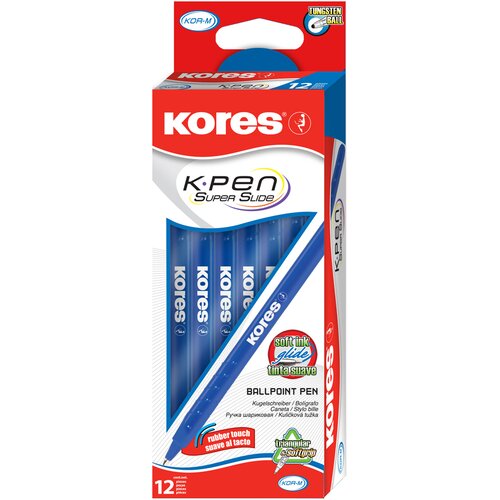 Kores kemični svinčnik za enkratno uporabo K-Pen Super Slide K0, črn, (21656325) Cene