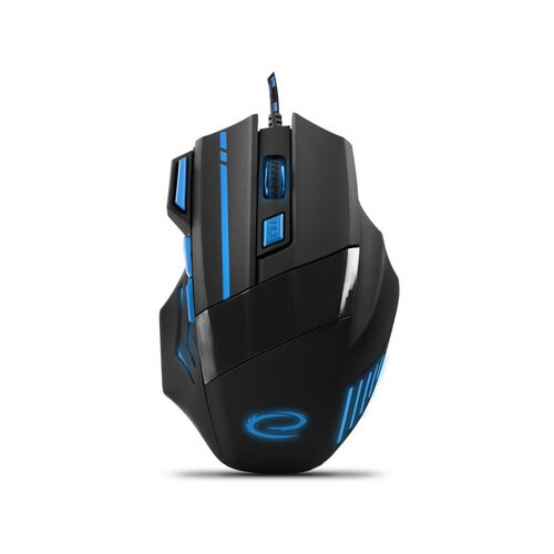 Esperanza Mi&amp;scaron; ESPERANZA GAMING WOLF 7D MX201, blue, 2400dpi, double-click, ergonomic, EGM201B Slike