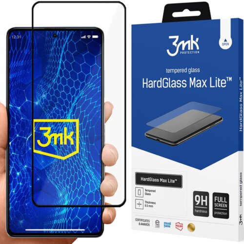 3mk HARDGLASS MAX LITE ZA REDMI NOTE 12 PRO/PRO+ KALJENO STEKLO, (21965381) Slike