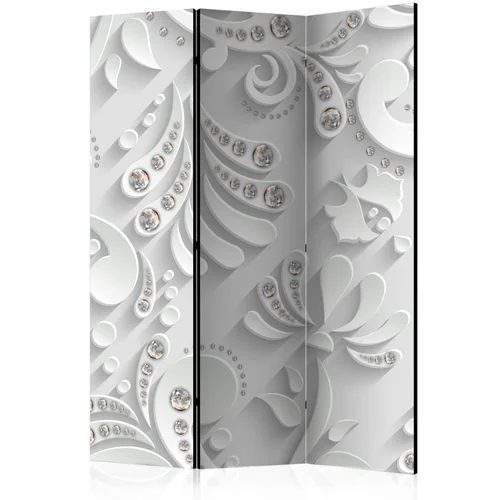  Paravan u 3 dijela - Flowers in Crystals [Room Dividers] 135x172