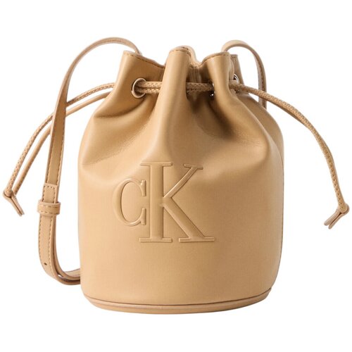 Calvin Klein Jeans Torbice za na ramo BOLD CK SMALL BUCKET BAG LV04F3640G Bež Cene