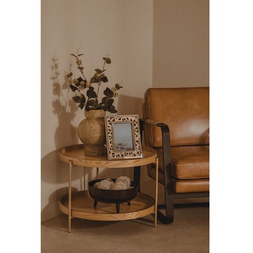 Premier Housewares Okrogla stranska mizica &amp;oslash; 60 cm Viborg &amp;ndash; Slike