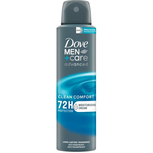 Dove clean comfort men ac dezodorans u spreju 150 ml Slike