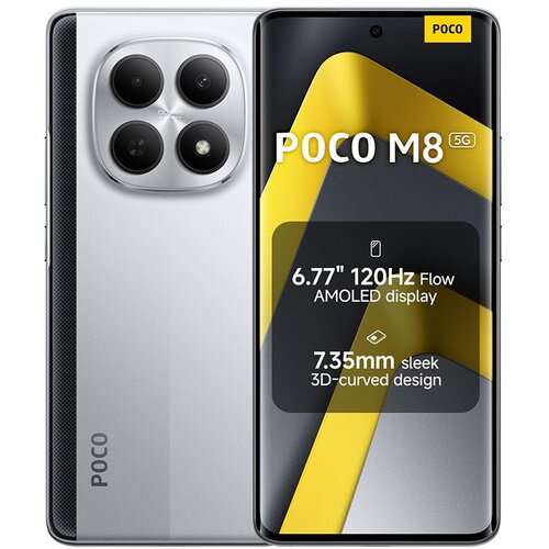 Xiaomi Poco M8 5G 256GB (8GB RAM) Silver (siva boja) + punjač i maskica Cijene