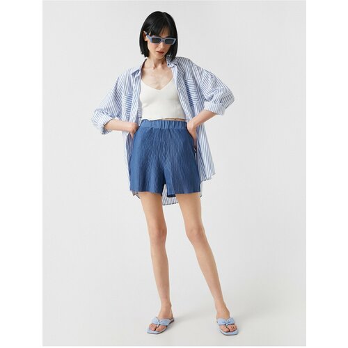 Koton shorts - Blue - High Waist Slike
