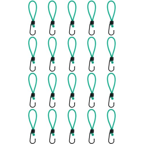 vidaXL Užad za bungee s kukama 20 kom 15 cm Cijene