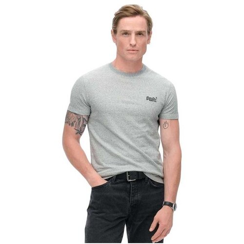 Superdry siva pamučna muška majica SDM1011245A-CIE Cene