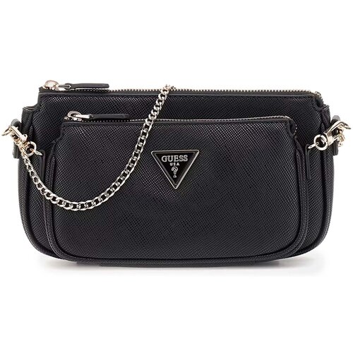 Guess Ročne torbice Noelle Dbl Pouch Crossbody Črna Slike