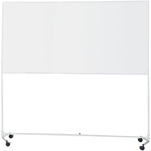 eurokraft basic Bela tabla s podvozjem, jeklo s premazom, ŠxV 2000 x 1000 mm Cene