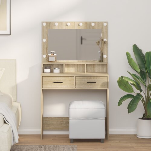 vidaXL Sonoma hrast MDF, iverica 79 x 41 x 135 cm Moderna toaletna Cene