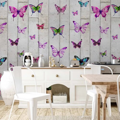  Tapeta - Butterflies and Concrete 50x1000 Vodootporna Cene