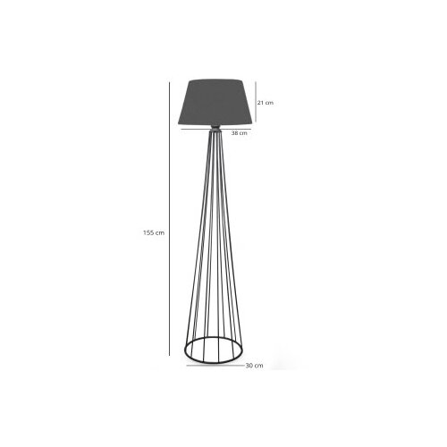 Opviq podna lampa AYD-3040, antracit Slike